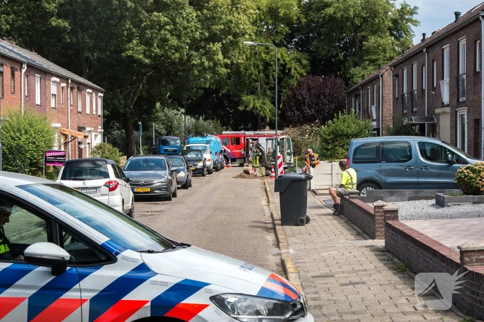 Straat afgesloten na gaslekkage
