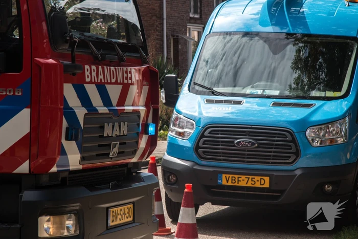 Straat afgesloten na gaslekkage