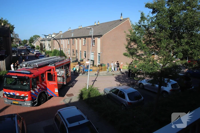 Geparkeerde auto vliegt in brand