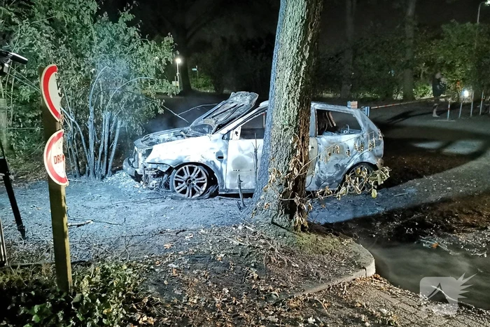 Gestolen auto volledig uitgebrand