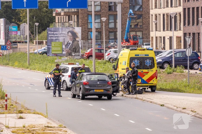 Motorrijders betrokken bij kop-staartbosting