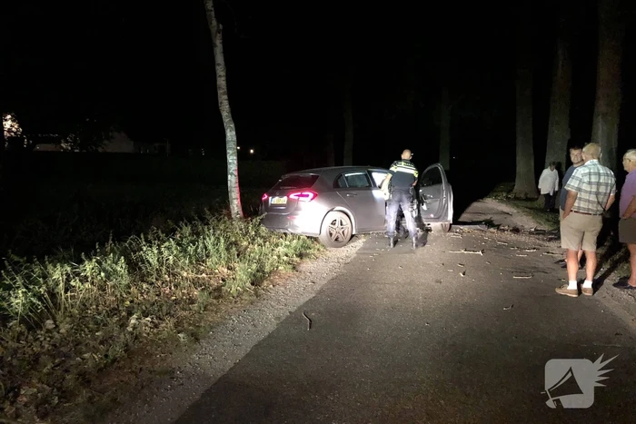 Bestuurder zwaargewond na crash tegen boom