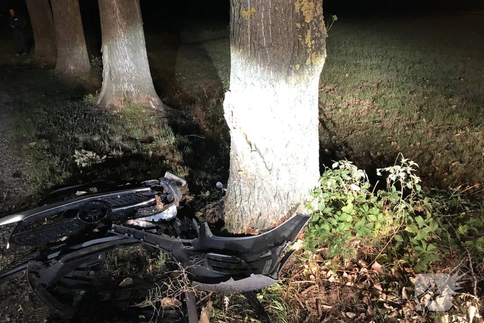 Bestuurder zwaargewond na crash tegen boom