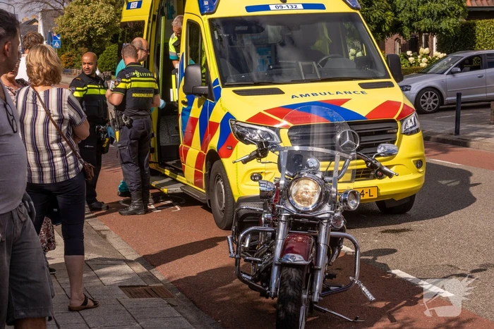 Motorrijder gewond bij verkeersongeval