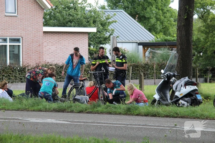 Fietsers gewond na botsing op fietspad