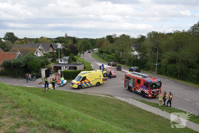 Fietser zwaargewond na ongeval