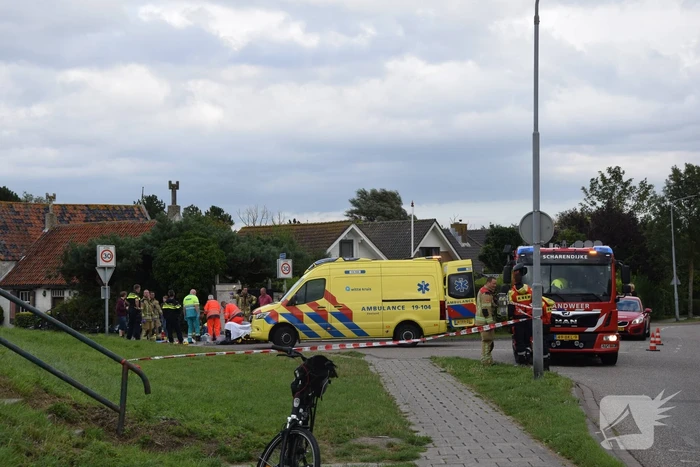 Fietser zwaargewond na ongeval