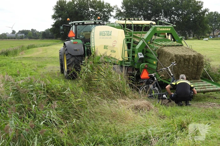 E-biker komt in botsing met grootpakpers