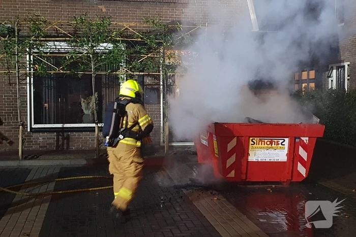 Opnieuw brand in bouwcontainer