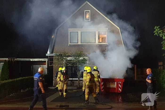 Opnieuw brand in bouwcontainer
