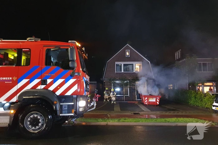 Opnieuw brand in bouwcontainer