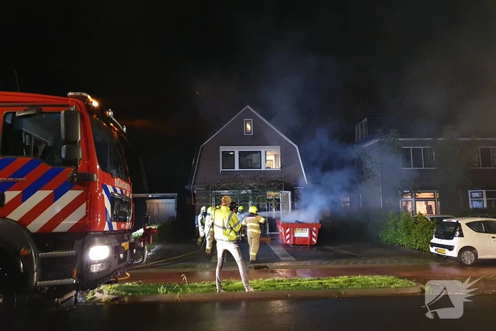 Opnieuw brand in bouwcontainer