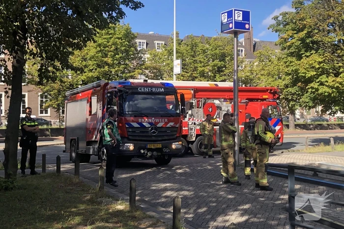 Brand in parkeergarage Malieveld