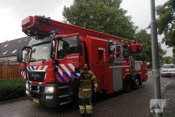 Dak verwoest na blikseminslag