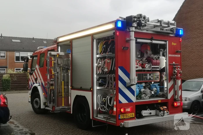 Dak verwoest na blikseminslag