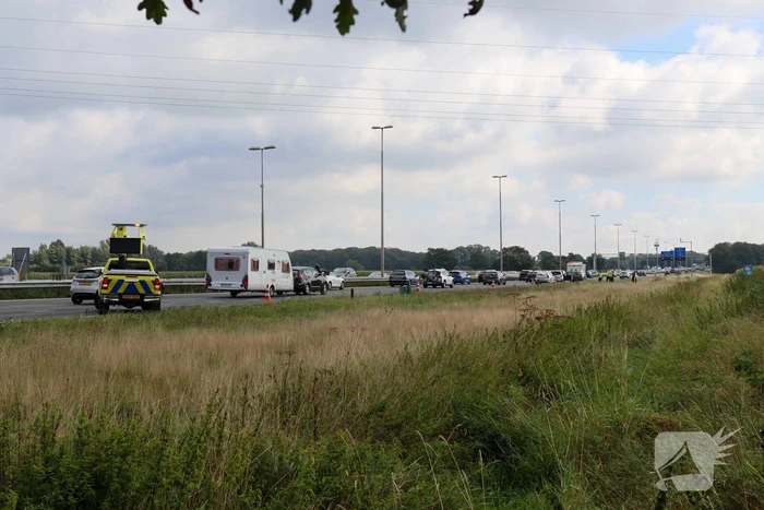 Wederomkop-staartbotsing op afrit A30