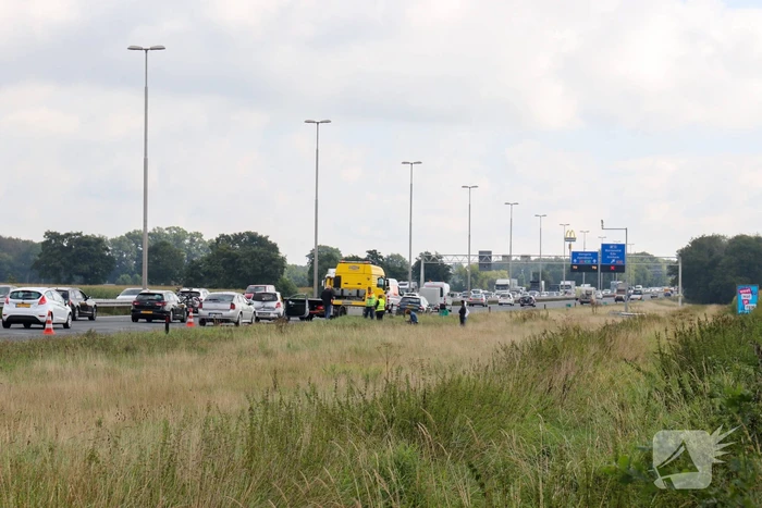 Wederomkop-staartbotsing op afrit A30