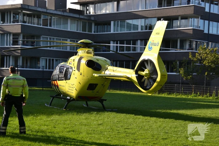 Traumahelikopter landt voor incident