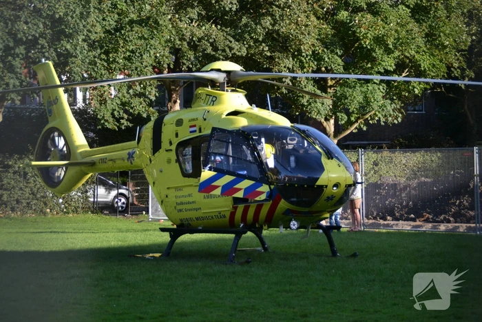 Traumahelikopter landt voor incident