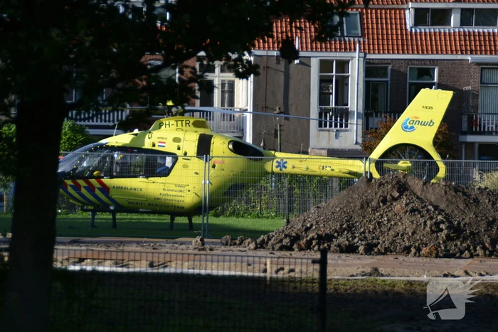 Traumahelikopter landt voor incident