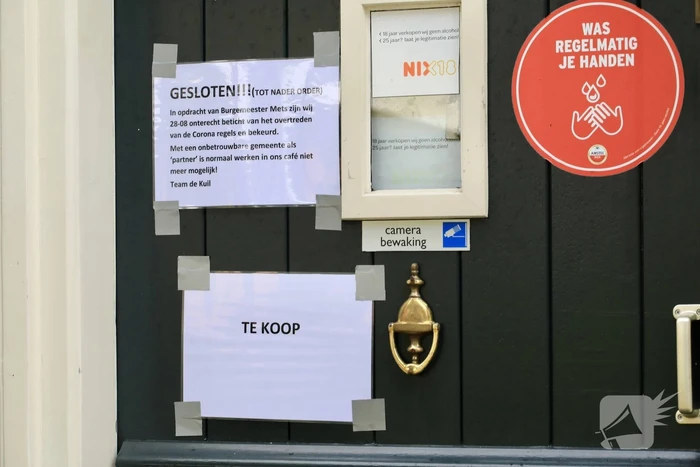 Café De Kuil gesloten na overtreding coronaregels
