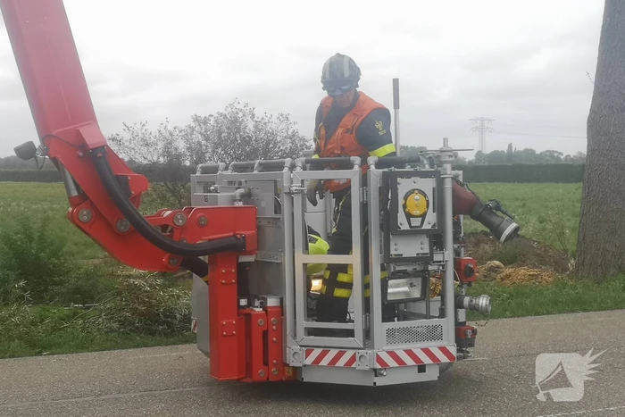Brandweer verwijderd loshangende takken