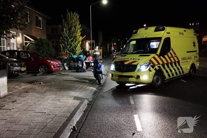 Twee gewonden na val met brommer