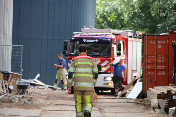 Gaslek ontstaan op bouwplaats