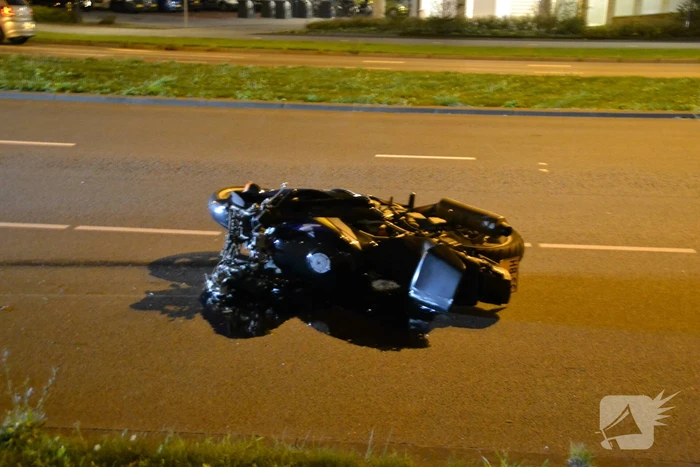 Motor flink beschadigd na ongeval met auto