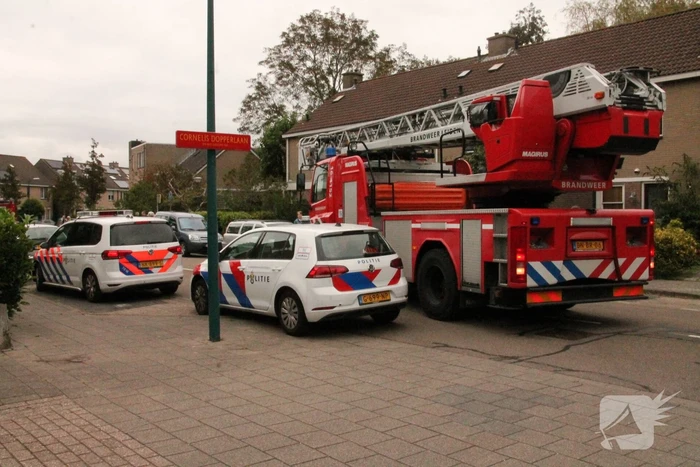 Brand in keuken van woning