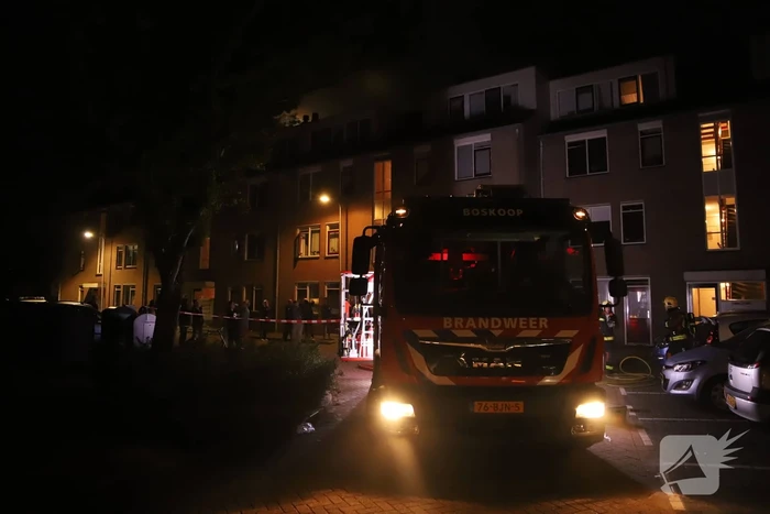 Flinke brand in kelderbox