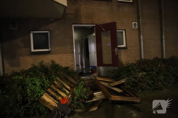 Flinke brand in kelderbox