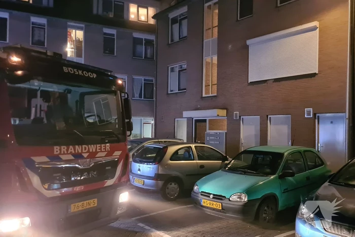 Flinke brand in kelderbox