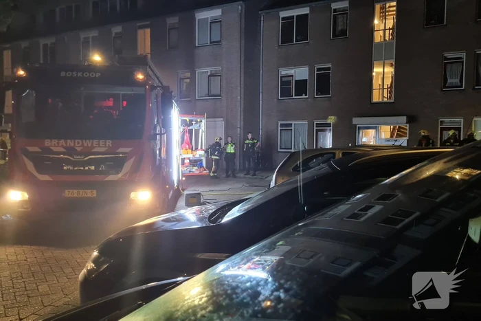 Flinke brand in kelderbox