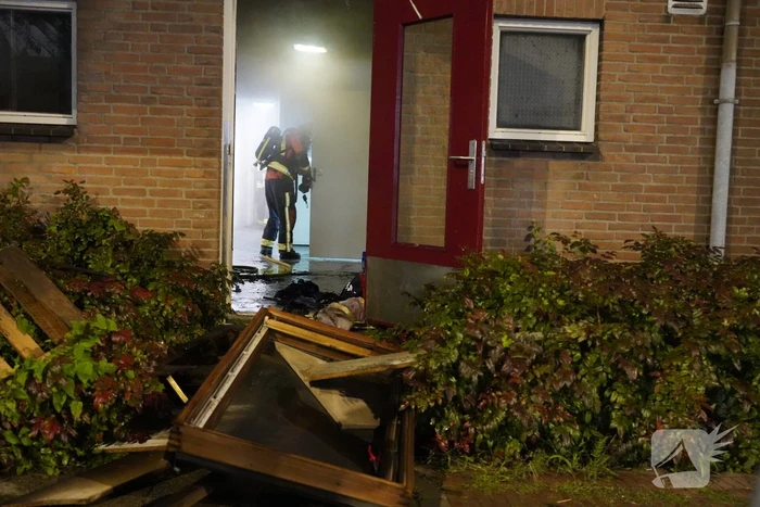 Flinke brand in kelderbox