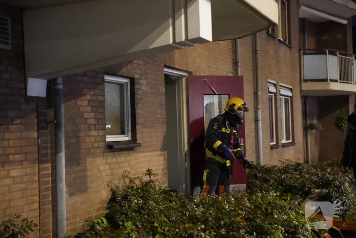Flinke brand in kelderbox