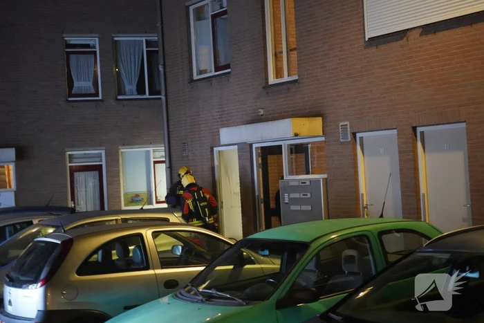 Flinke brand in kelderbox