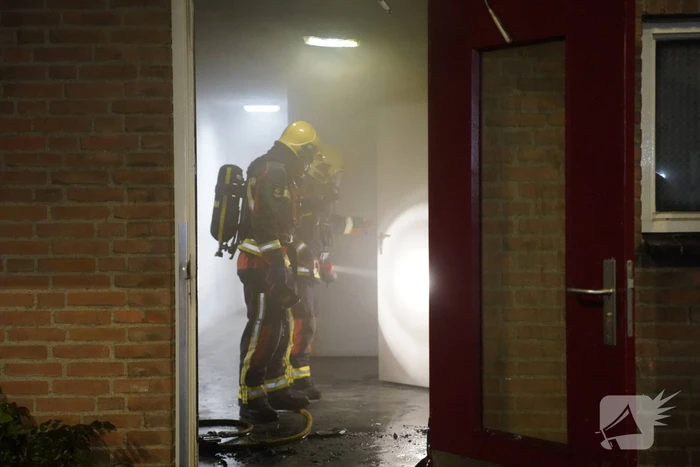 Flinke brand in kelderbox
