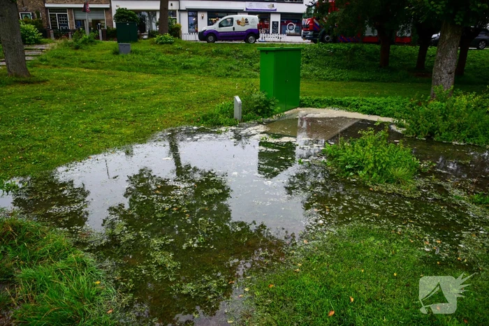 Deel van wijk onder water door kapotte brandkraan