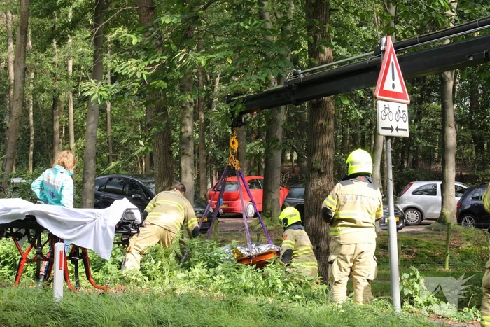 Persoon in greppel gevallen