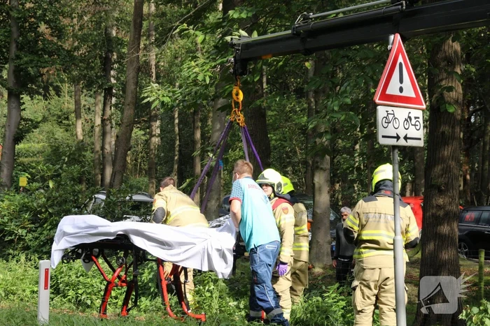 Persoon in greppel gevallen