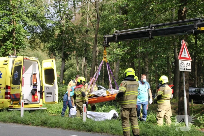 Persoon in greppel gevallen