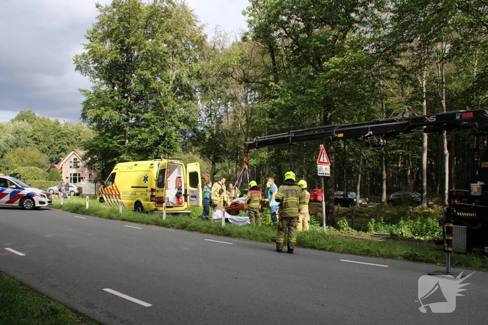 Persoon in greppel gevallen