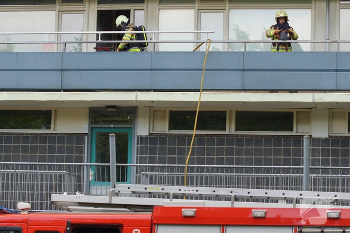 Brand op tweede verdieping flatgebouw
