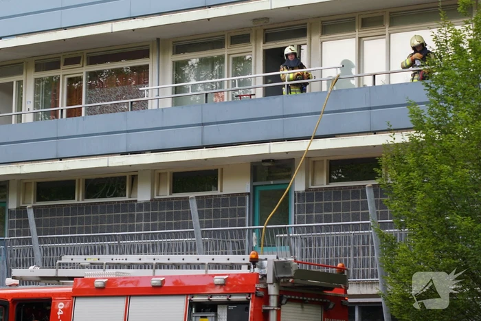 Brand op tweede verdieping flatgebouw