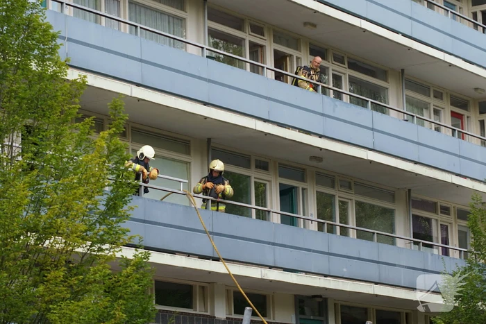 Brand op tweede verdieping flatgebouw