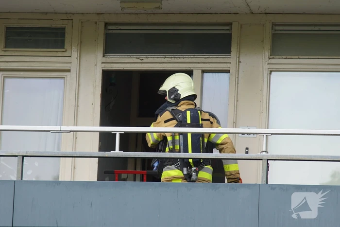 Brand op tweede verdieping flatgebouw