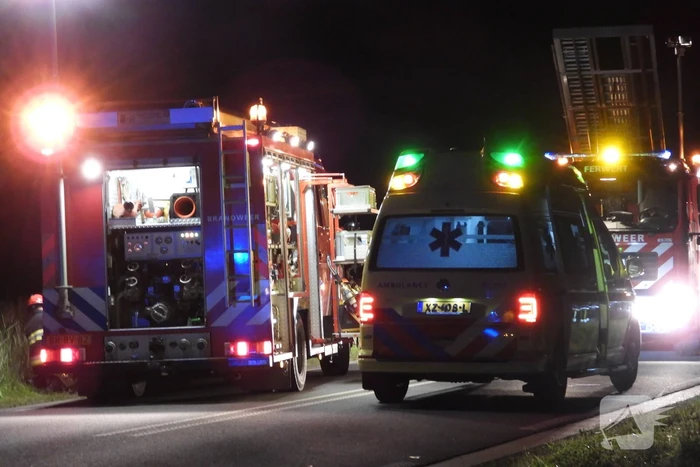 Twee personen bekneld bij zwaar ongeval