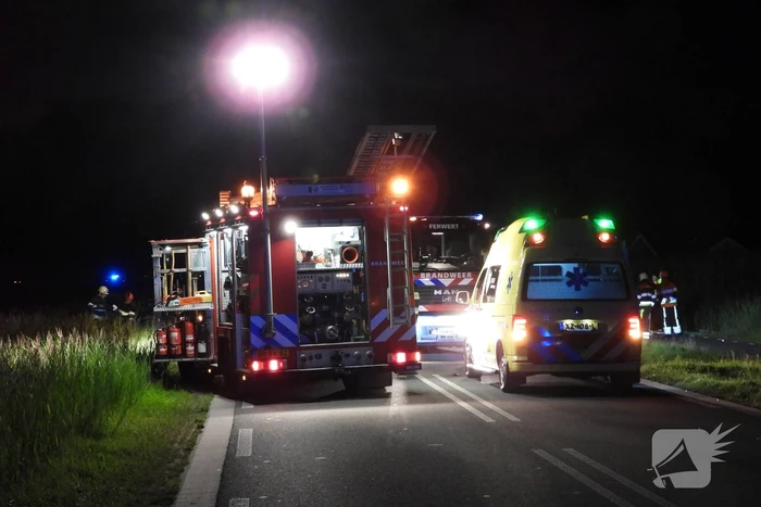 Twee personen bekneld bij zwaar ongeval