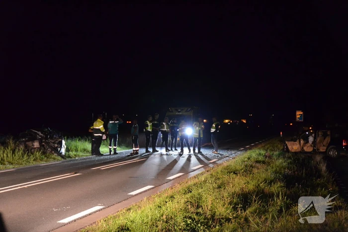 Twee personen bekneld bij zwaar ongeval